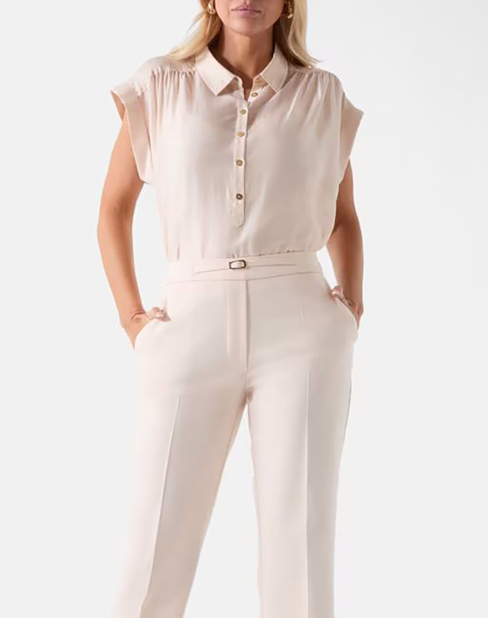 GUESS BY MARCIANO TEA SS BLOUSE ΜΠΛΟΥΖΑ ΓΥΝΑΙΚΕΙΟ G6GH22W2197-G67C Cream