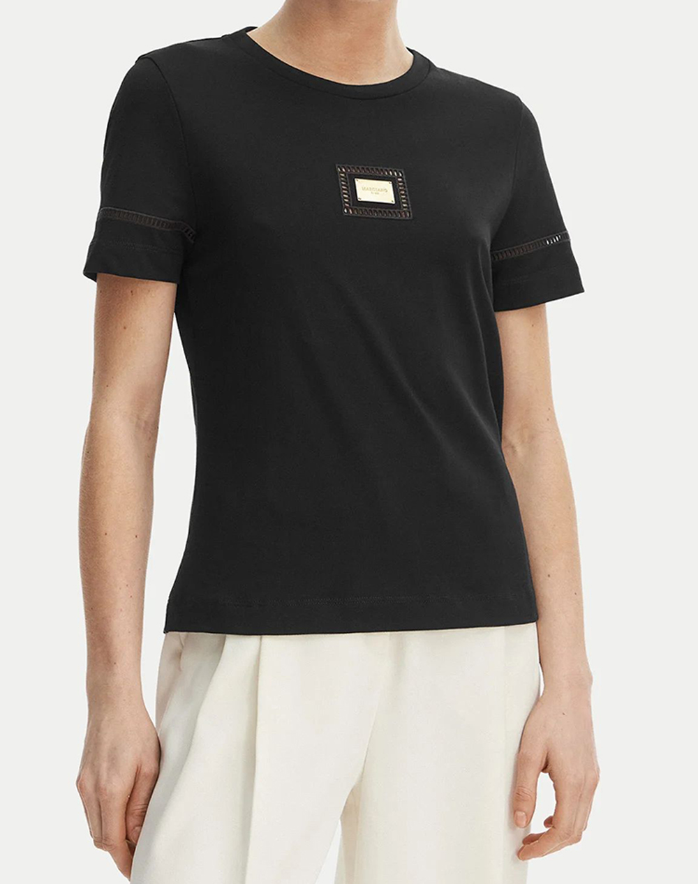 GUESS BY MARCIANO MINA SS SLIM FIT T-SHIRT ΜΠΛΟΥΖΑ ΓΥΝΑΙΚΕΙΟ G6GI02K3182-JBLK Black