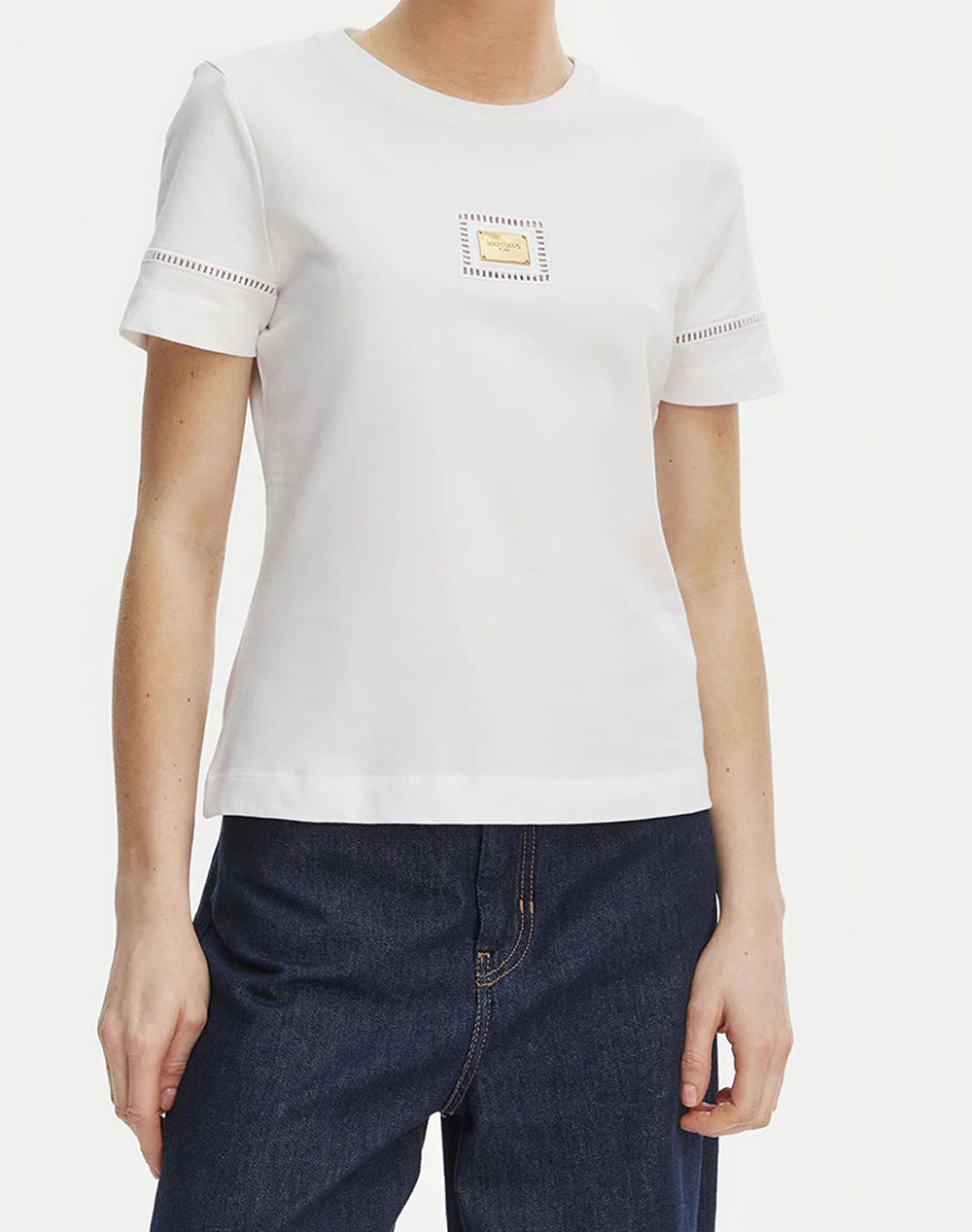 GUESS BY MARCIANO MINA SS SLIM FIT T-SHIRT ΜΠΛΟΥΖΑ ΓΥΝΑΙΚΕΙΟ G6GI02K3182-TWHT White