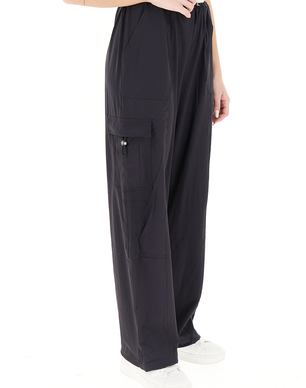 Guess Nat Cargo Pants Παντελόνι Γυναικείο V6Rb16Wl232-Jblk Black Γυναικεία ρούχα παντελόνια Jean 5P Politikos Shop Πολιτικός