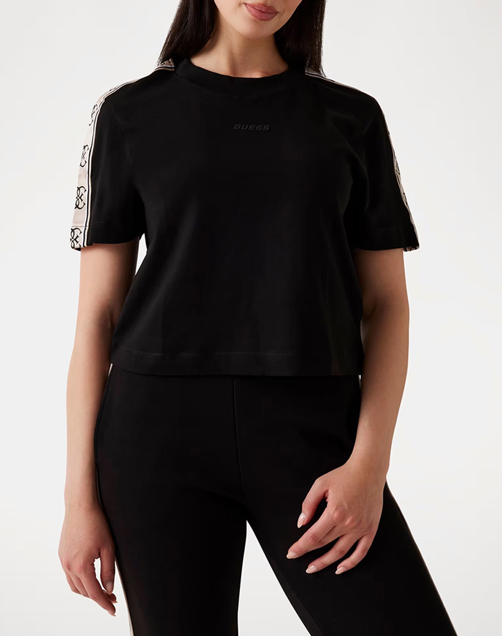 GUESS BRITNEY CROP TEE ΜΠΛΟΥΖΑ ΓΥΝΑΙΚΕΙΟ V3RI08I3Z14-JBLK Black