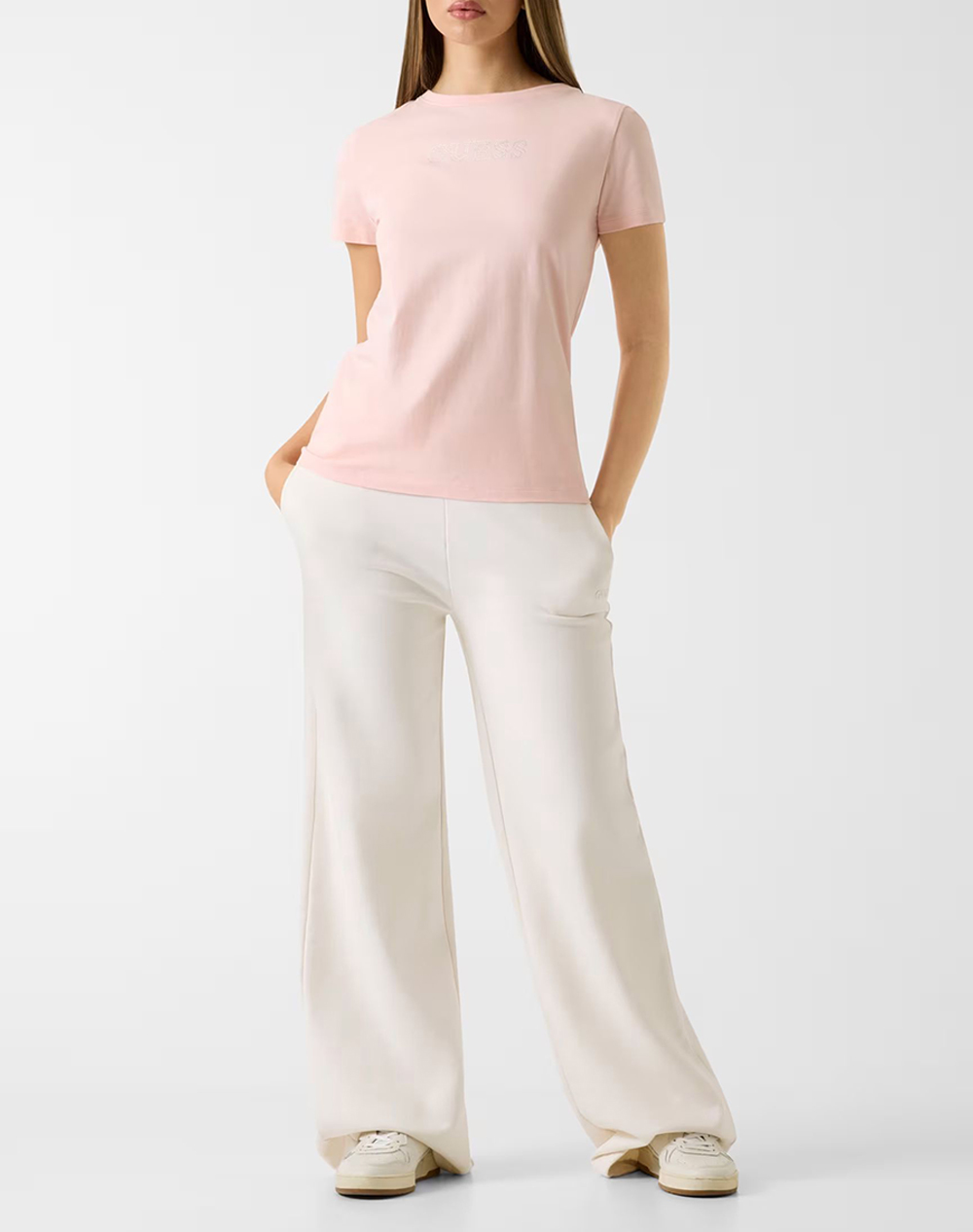 Guess Briana Ss T-Shirt Μπλούζα Γυναικείο V3Bi11J1314-G66E Lightpink Γυναικεία ρούχα μπλούζες Τ-Shirt Politikos Shop Πολιτικός