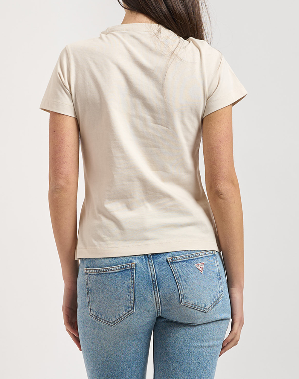 GUESS KETTY CN SS T-SHIRT ΜΠΛΟΥΖΑ ΓΥΝΑΙΚΕΙΟ V6RI10I3Z14-G1FV Biege