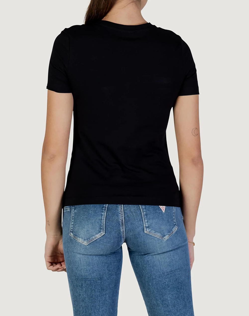GUESS ANITA CN SS T-SHIRT ΜΠΛΟΥΖΑ ΓΥΝΑΙΚΕΙΟ V6RI15J1314-JBLK Black