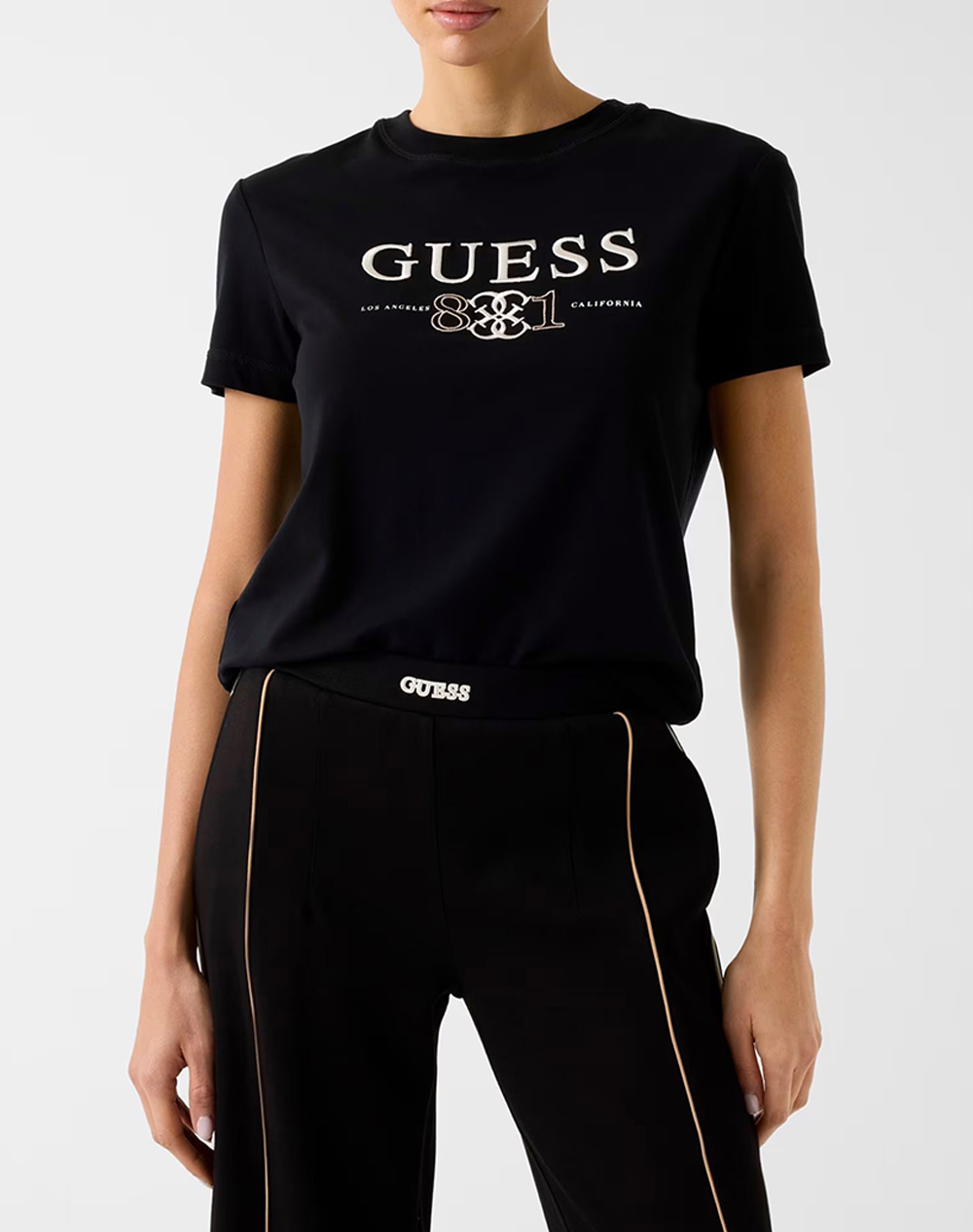 GUESS STEFFI CN SS T-SHIRT ΜΠΛΟΥΖΑ ΓΥΝΑΙΚΕΙΟ V6RI13KD772-JBLK Black