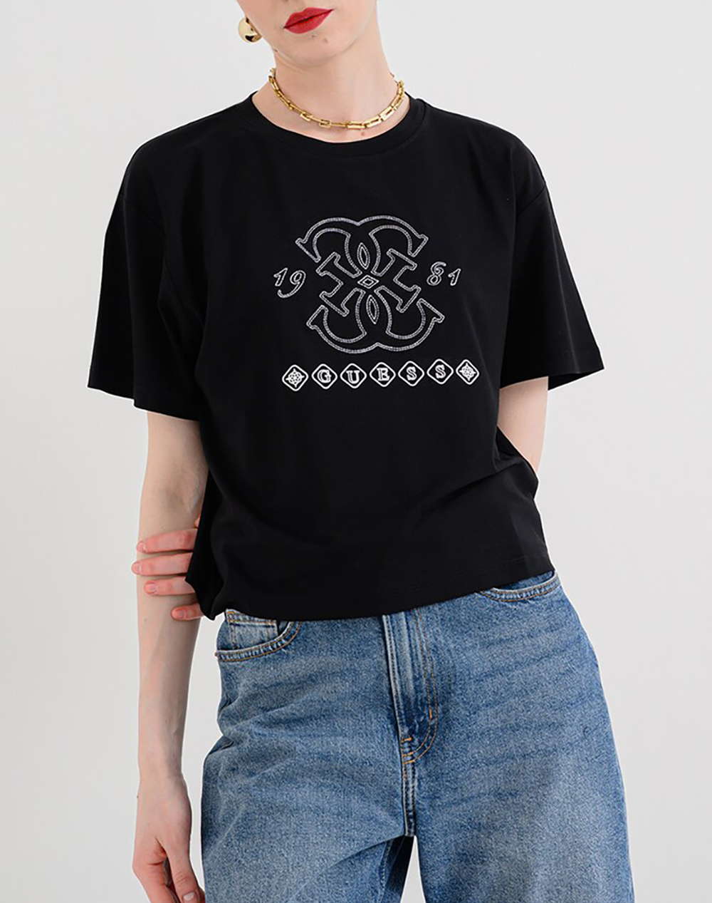 Women's T-Shirts Guess Purple