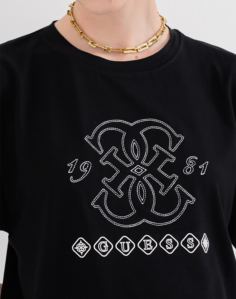 Women's T-Shirts Guess Black