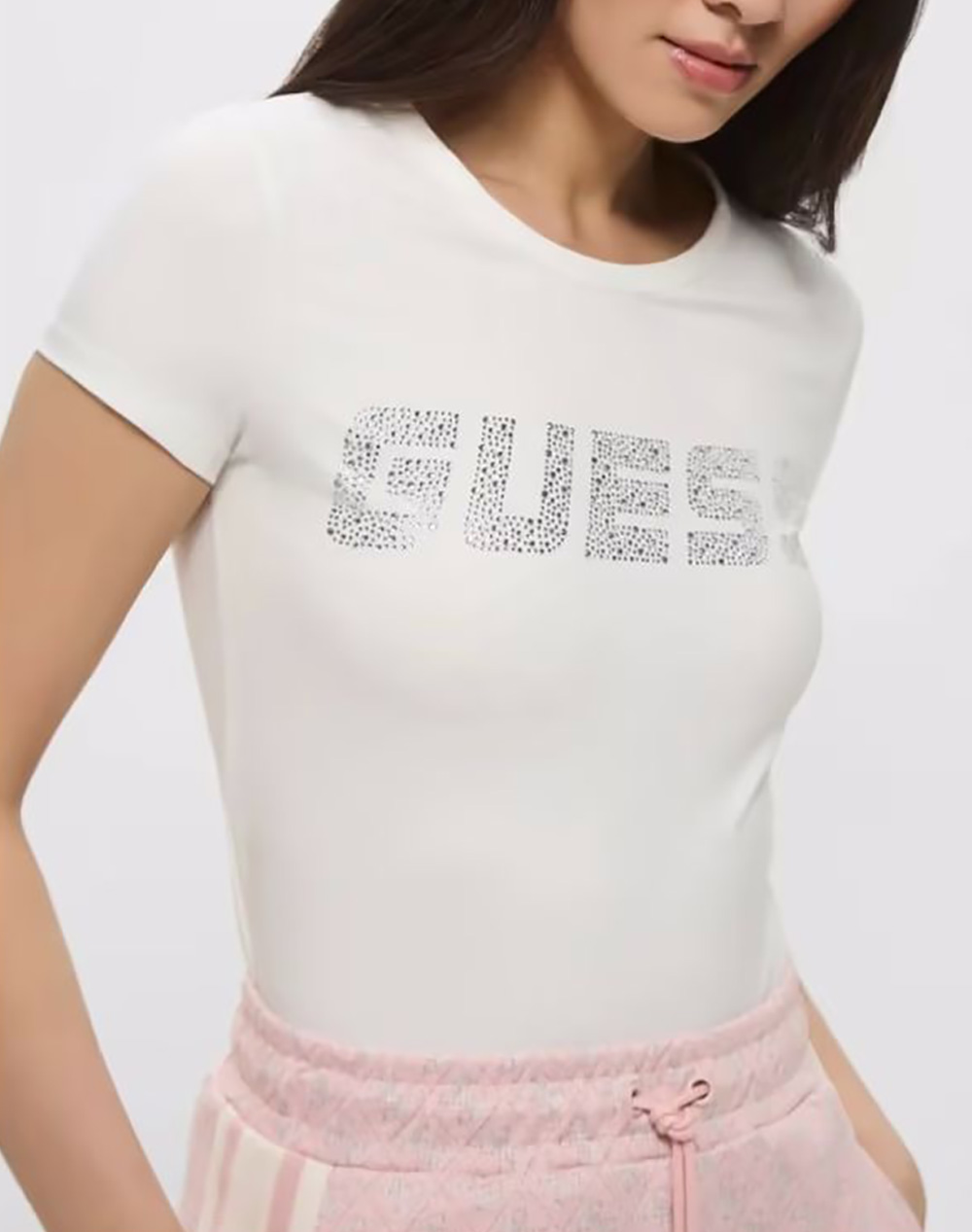 GUESS NEW KIARA SS T-SHIRT ΜΠΛΟΥΖΑ ΓΥΝΑΙΚΕΙΟ V5GI20J1314-G6K5 OffWhite
