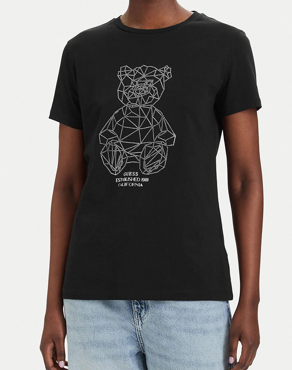 GUESS ROMY SS CN T-SHIRT ΜΠΛΟΥΖΑ ΓΥΝΑΙΚΕΙΟ V6GI12K3325-JBLK Black