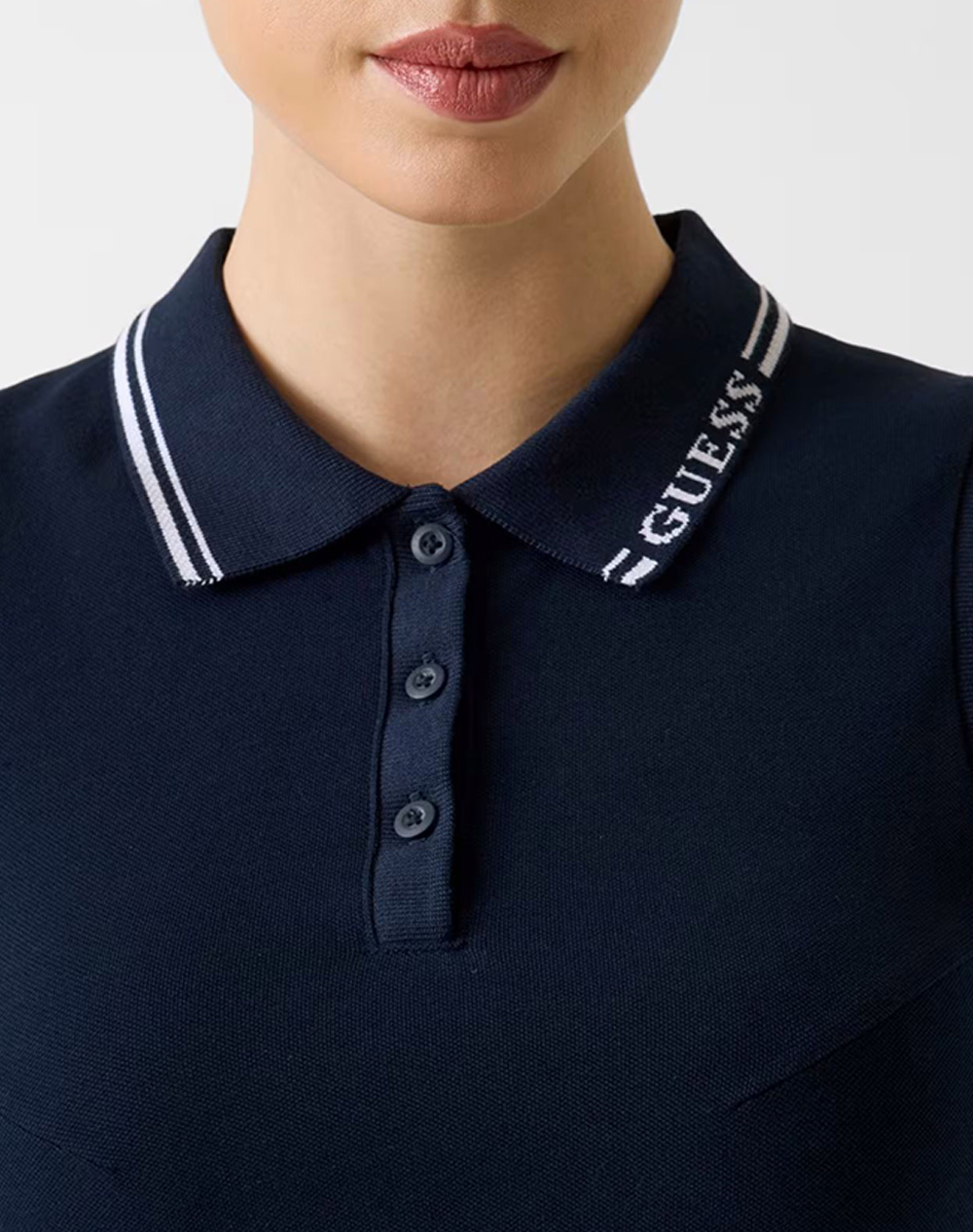 Guess Sarah Sleeveless Polo Μπλούζα Γυναικείο V6Gp03K2958-A71W Darkblue Γυναικεία ρούχα μπλούζες Politikos Shop Πολιτικός