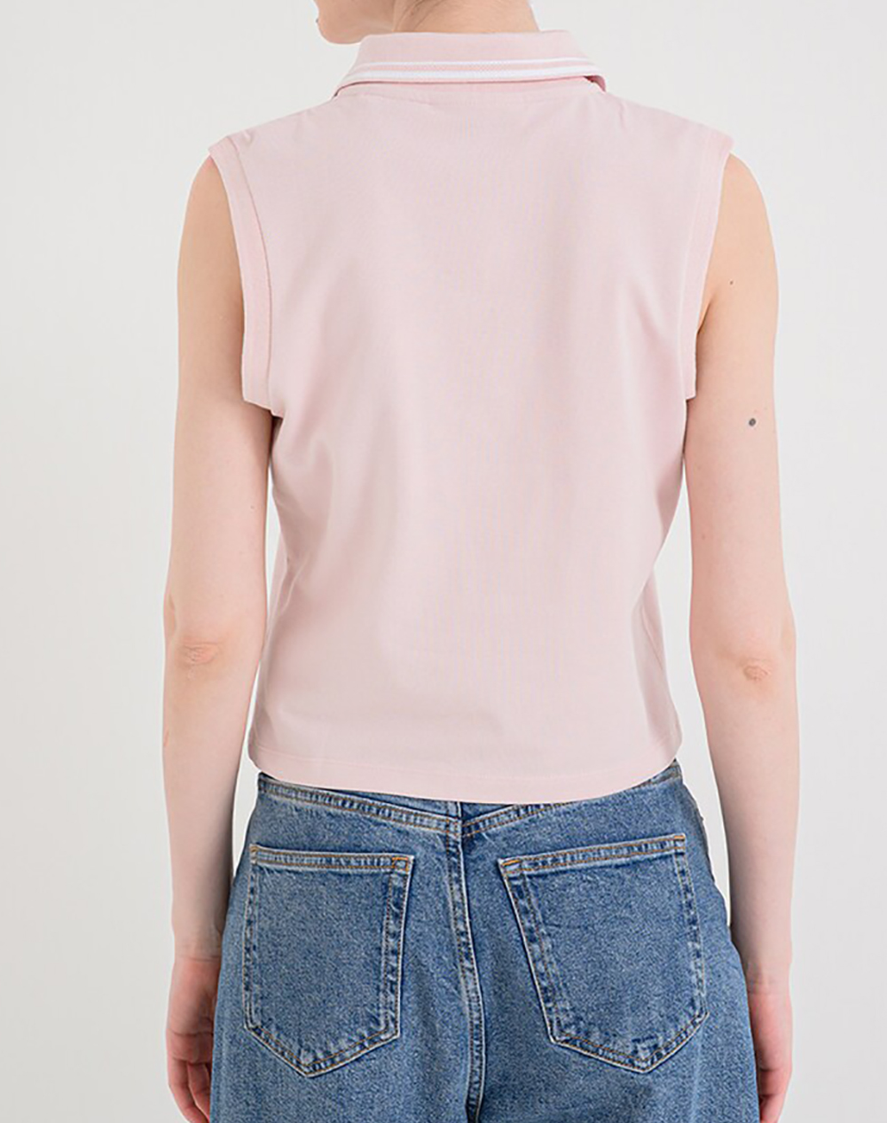 GUESS GUESS SARAH SLEEVELESS POLO ΜΠΛΟΥΖΑ ΓΥΝΑΙΚΕΙΟ V6GP03K2958-G67B LightPink - 2