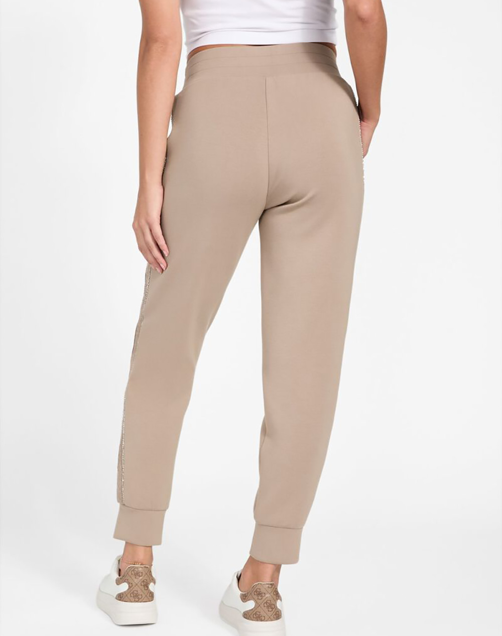 GUESS NEW VICTOIRE SCUBA PANT ΠΑΝΤΕΛΟΝΙ ΓΥΝΑΙΚΕΙΟ W6RB45KBYE2-A10L Biege φωτογραφία