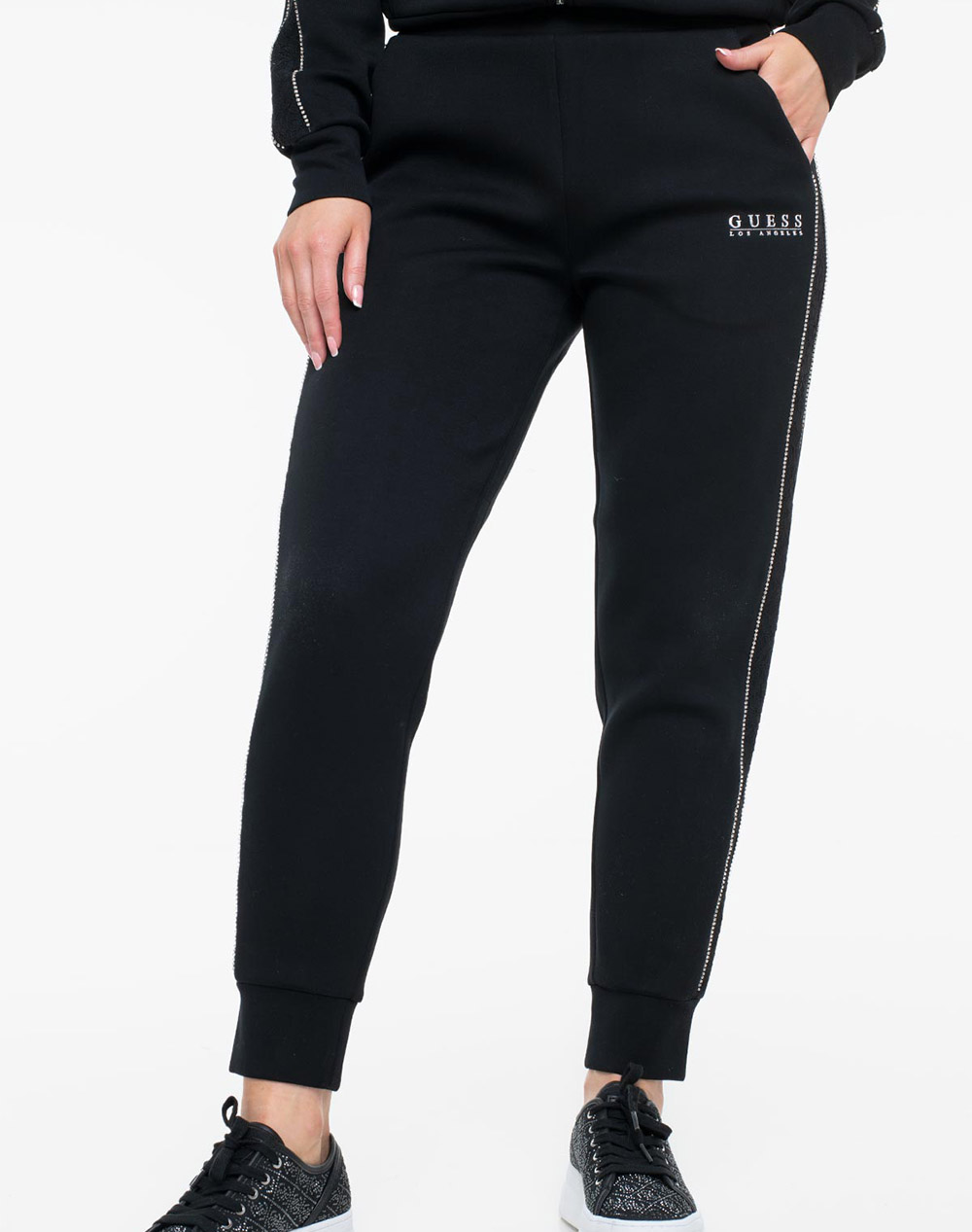 GUESS NEW VICTOIRE SCUBA PANT ΠΑΝΤΕΛΟΝΙ ΓΥΝΑΙΚΕΙΟ W6RB45KBYE2-JBLK Black