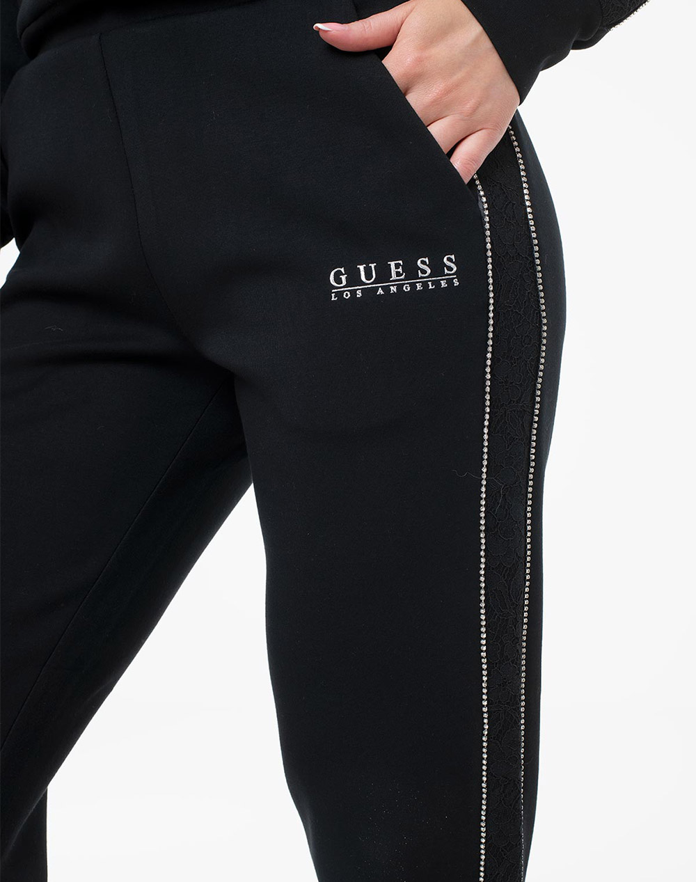Guess New Victoire Scuba Pant Παντελόνι Γυναικείο W6Rb45Kbye2-Jblk Black Γυναικεία ρούχα παντελόνια παντελόνι Φορμας Politikos Shop Πολιτικός