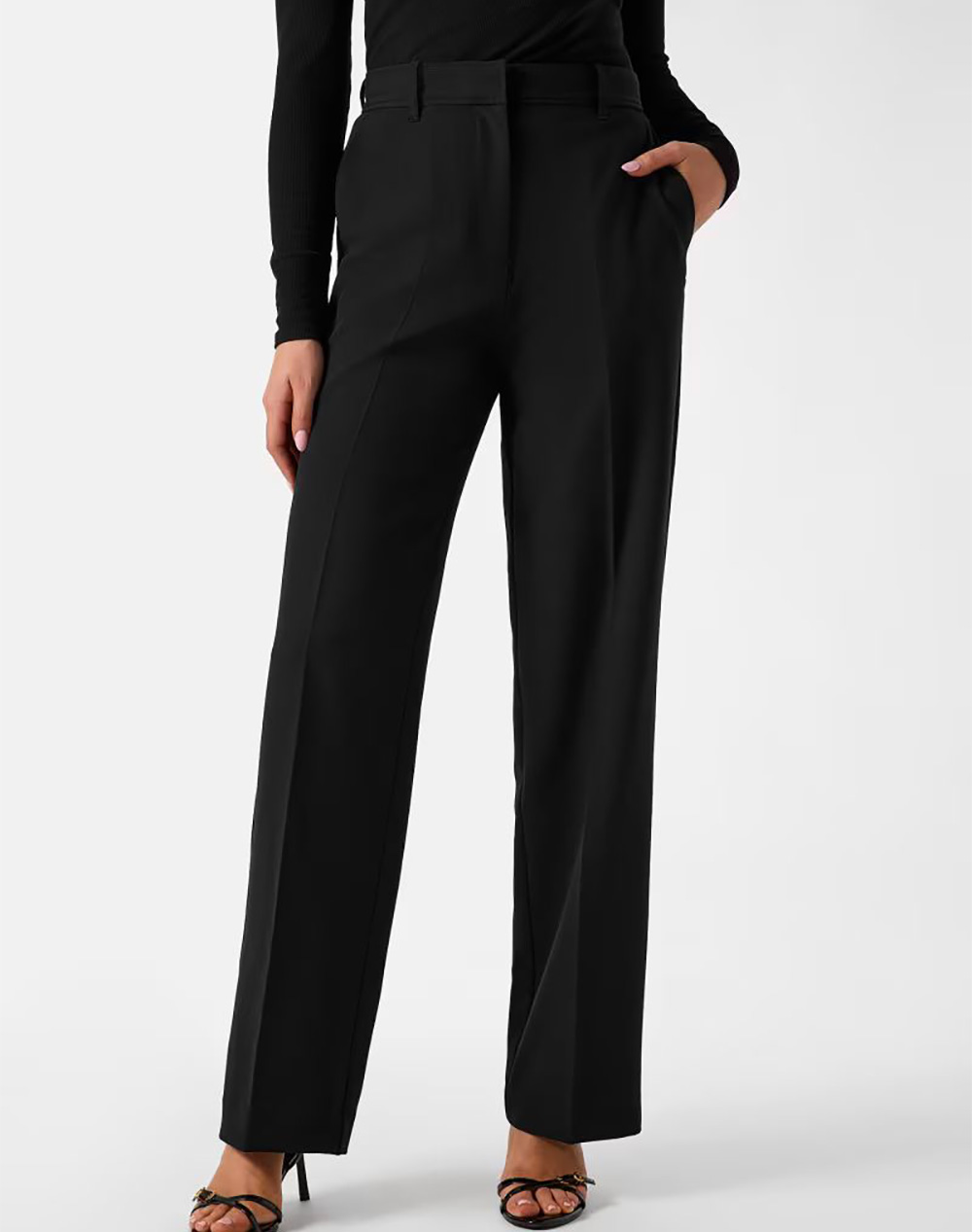 GUESS NAUSICA WIDE LEG PANT ΠΑΝΤΕΛΟΝΙ ΓΥΝΑΙΚΕΙΟ W6RB02WH9Y2-JBLK Black