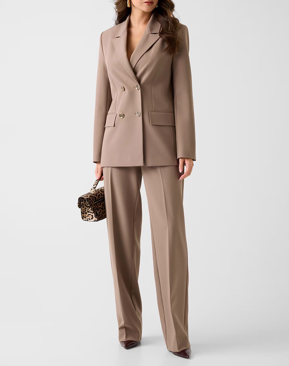 GUESS GUESS NAUSICA WIDE LEG PANT ΠΑΝΤΕΛΟΝΙ ΓΥΝΑΙΚΕΙΟ W6RB02WH9Y2-G1EC SandyBrown - 3