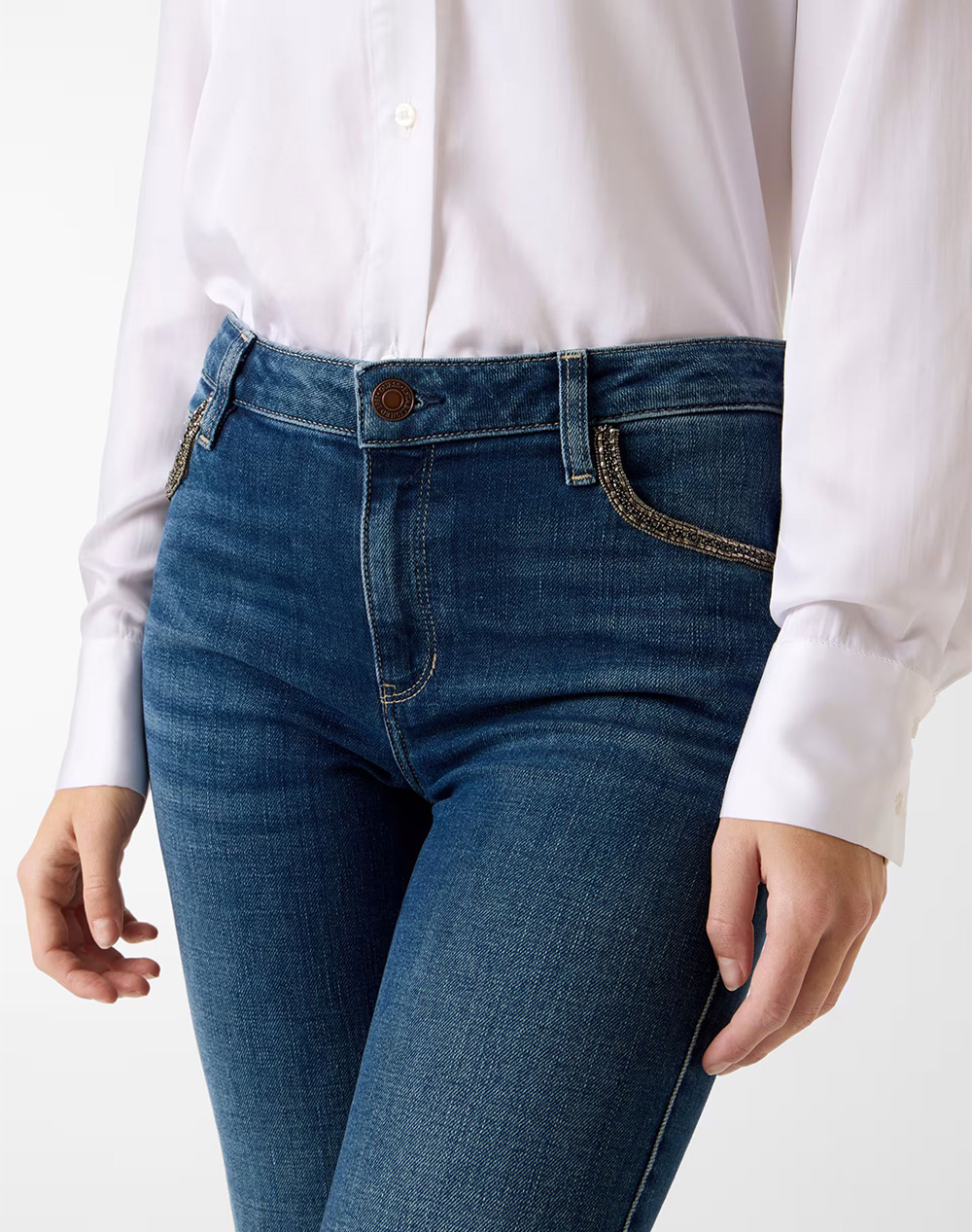 Guess Sexy Straight Παντελόνι Γυναικείο W6Ra15D6883-Tpbe Denimblue Γυναικεία ρούχα παντελόνια Jean 5P Cargo Politikos Shop Πολιτικός