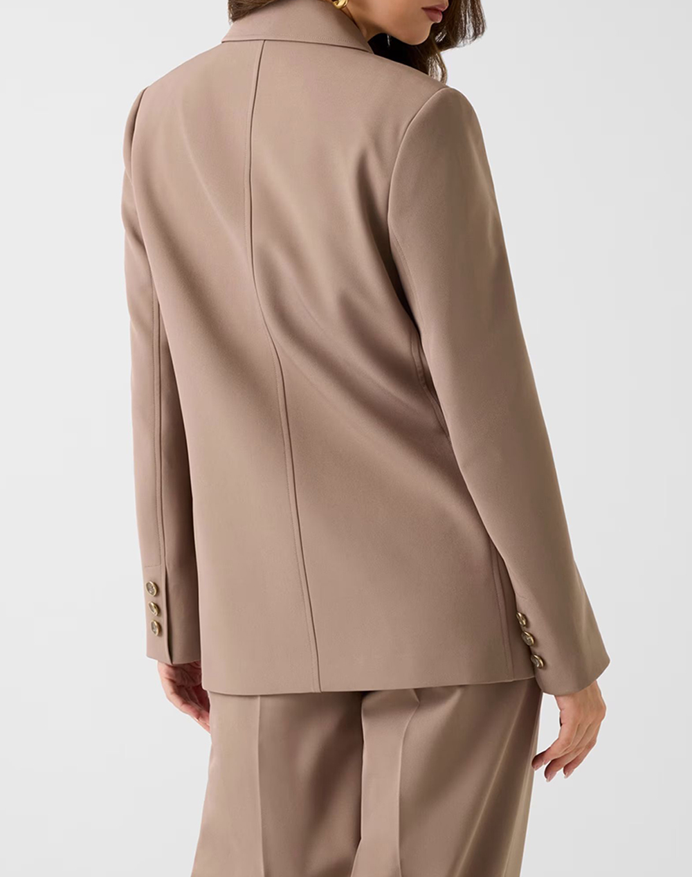 GUESS NAUSICA DOUBLE BREAST BLAZER ΣΑΚΑΚΙ ΓΥΝΑΙΚΕΙΟ W6RN44WH9Y2-G1EC SandyBrown
