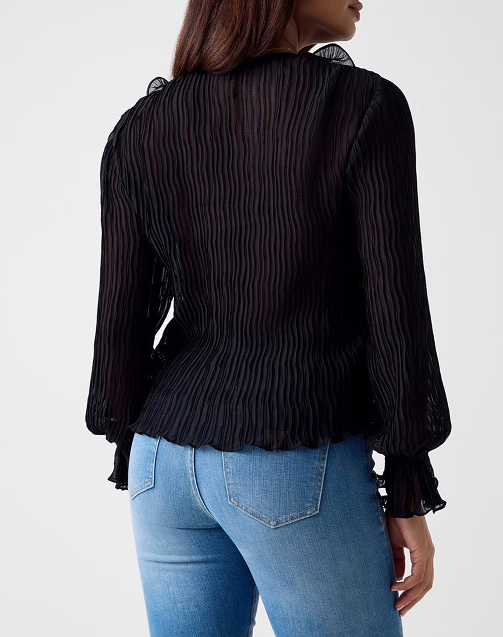 GUESS GUESS LS FAYE TOP ΠΟΥΚΑΜΙΣΟ ΓΥΝΑΙΚΕΙΟ W6RH31WI342-JBLK Black - 2