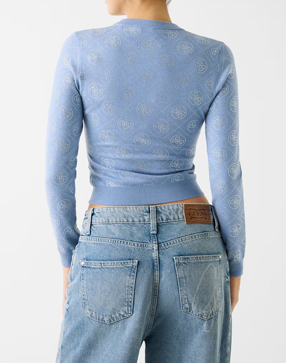 GUESS GUESS LS CN RHINESTONES 4G SWTR ΠΛΕΚΤΟ ΓΥΝΑΙΚΕΙΟ W6RR66Z3JD2-G7FI LightBlue - 2