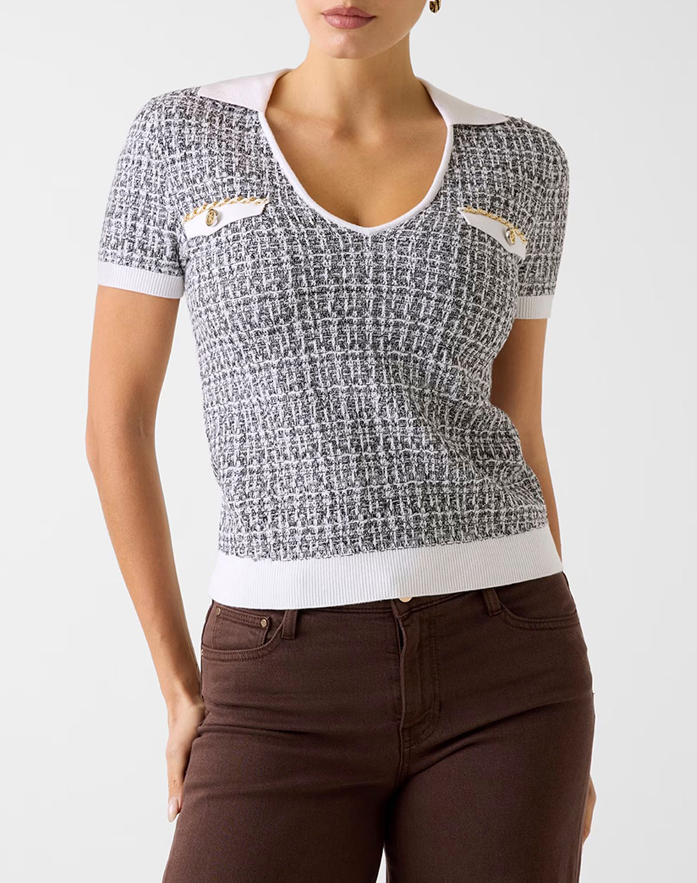 GUESS GUESS SS VN COLLAR ANNABELLE SWTR ΠΛΕΚΤΟ ΓΥΝΑΙΚΕΙΟ W6RR27Z0361-FJ5N Mixed