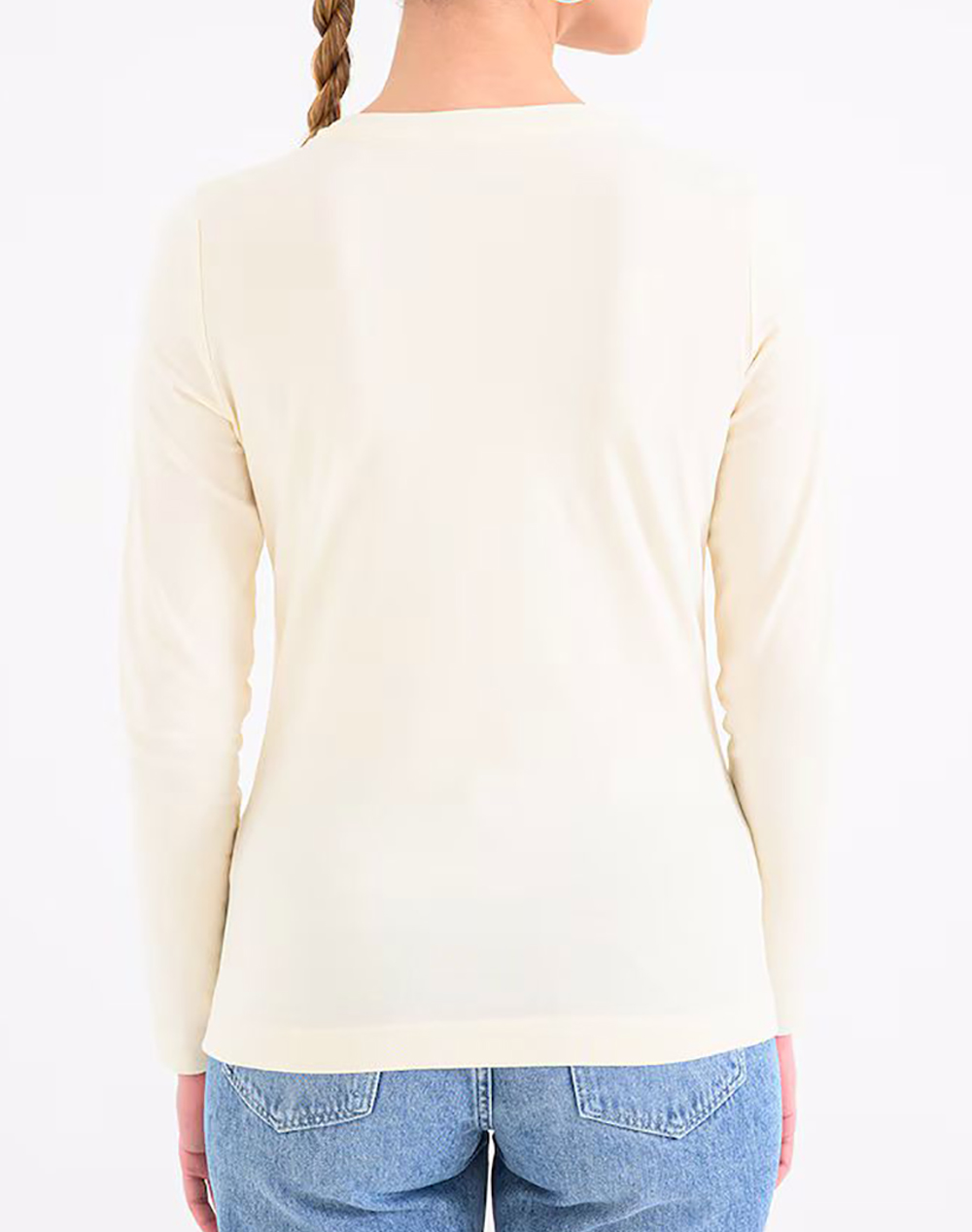 GUESS LS CN LEO TRIANGLE TEE ΜΠΛΟΥΖΑ ΓΥΝΑΙΚΕΙΟ W6RI33J1314-G047 Ecru