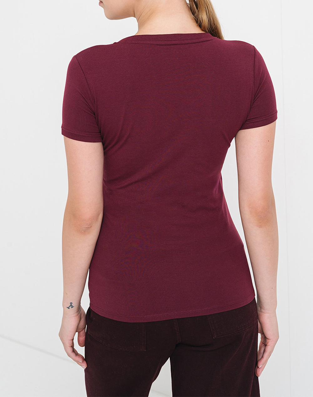 GUESS SS VN MINI TRIANGLE TEE ΜΠΛΟΥΖΑ ΓΥΝΑΙΚΕΙΟ W2YI45J1314-G596 Bordeux