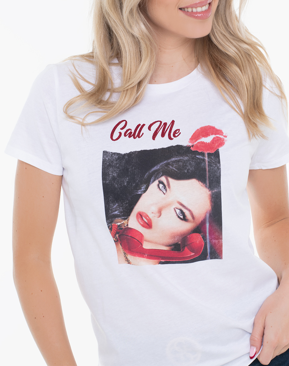 Guess Ss Call Me Easy Tee Μπλούζα Γυναικείο W6Ri08K9Rm1-G011 White Γυναικεία ρούχα μπλούζες Τ-Shirt Politikos Shop Πολιτικός