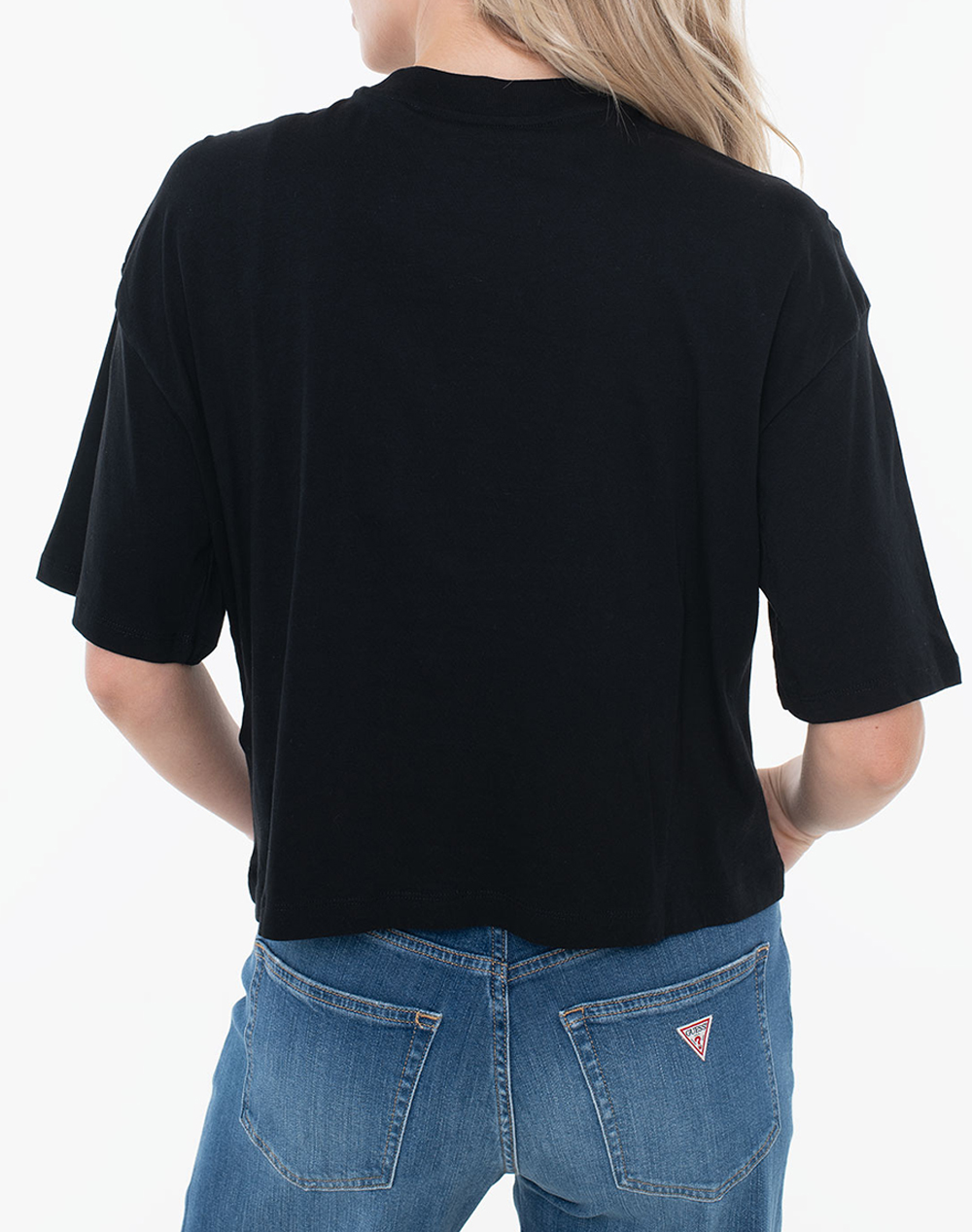 GUESS SS 81 RHINESTONE NEW CREW TEE ΜΠΛΟΥΖΑ ΓΥΝΑΙΚΕΙΟ W6RI12K9RM1-JBLK Black