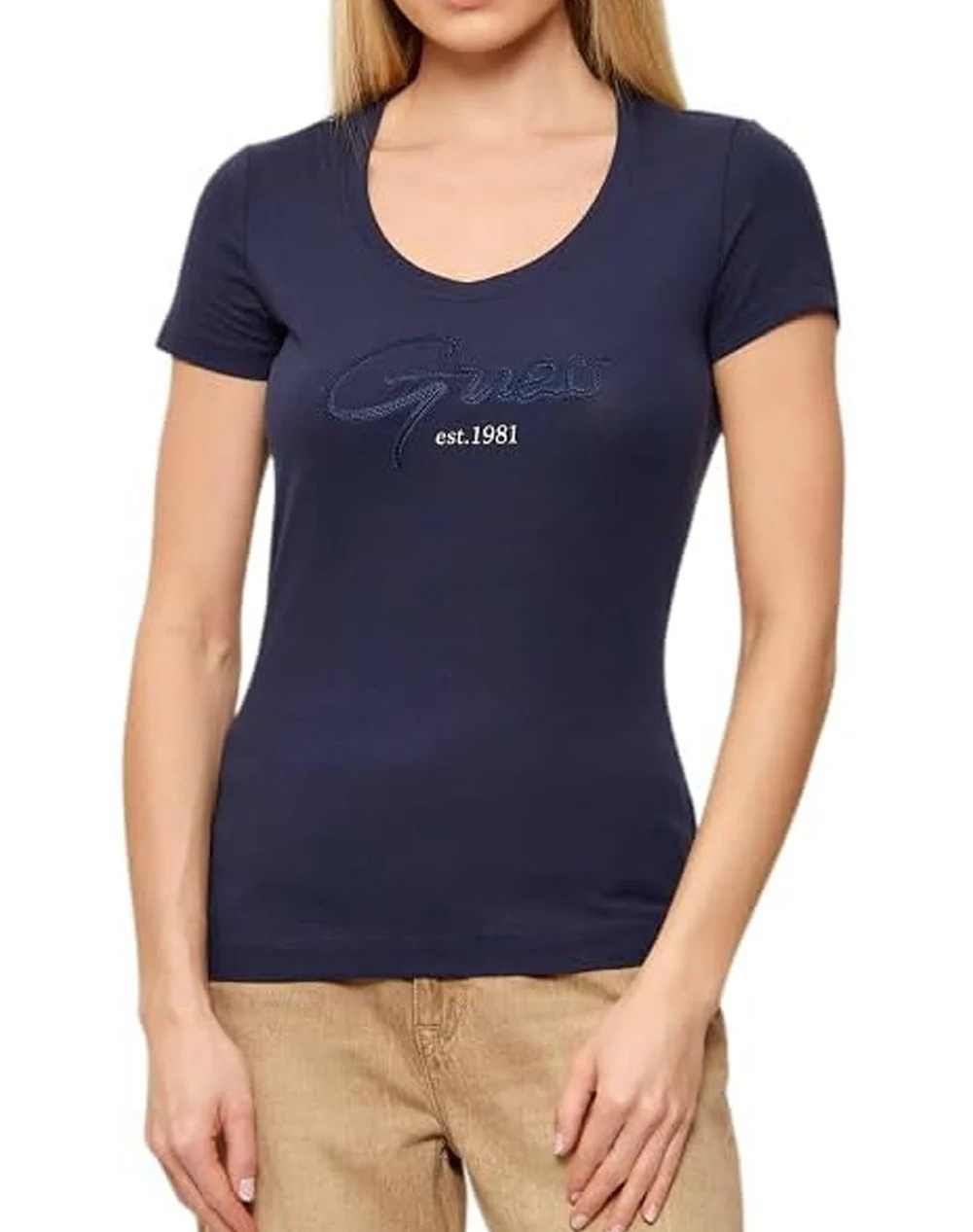 GUESS SS CN GUESS SCRIPT TEE ΜΠΛΟΥΖΑ ΓΥΝΑΙΚΕΙΟ W6GI14K3033-G7P1 DarkBlue