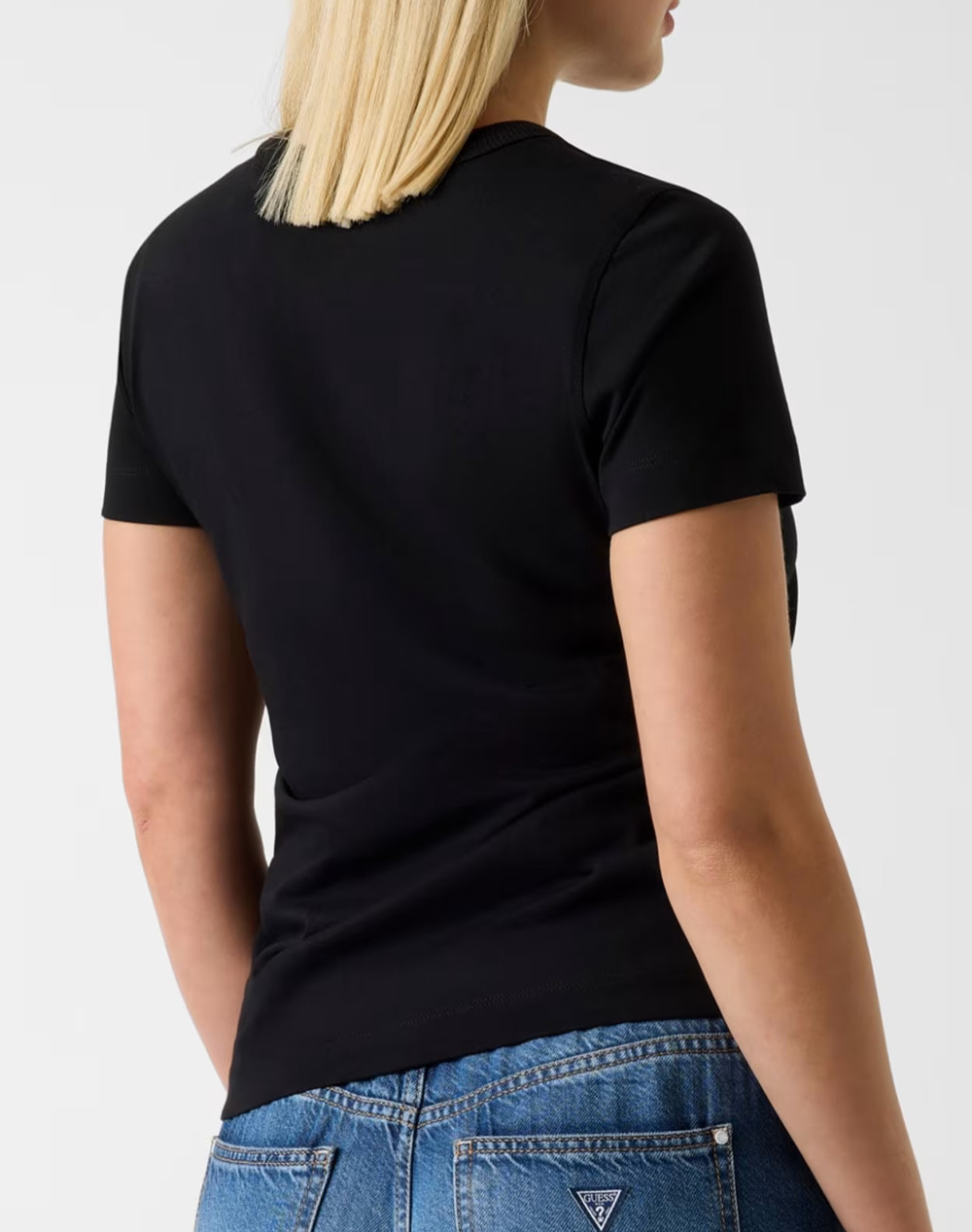 GUESS SS CN 3D GUESS SCRIPT TEE ΜΠΛΟΥΖΑ ΓΥΝΑΙΚΕΙΟ W6GI08K3023-JBLK Black