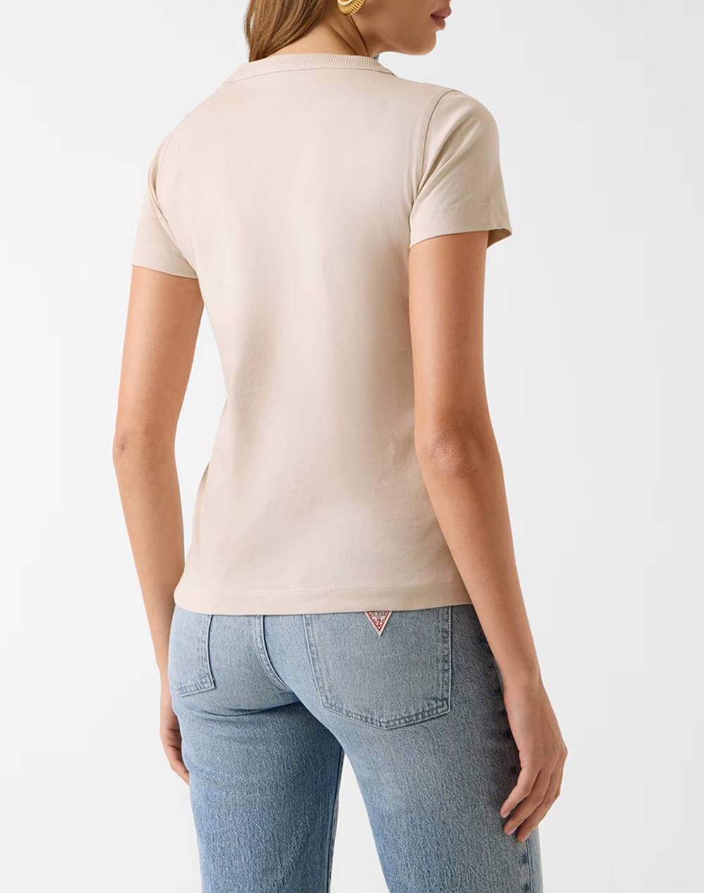 GUESS SS CN 3D GUESS SCRIPT TEE ΜΠΛΟΥΖΑ ΓΥΝΑΙΚΕΙΟ W6GI08K3023-A11C Cream