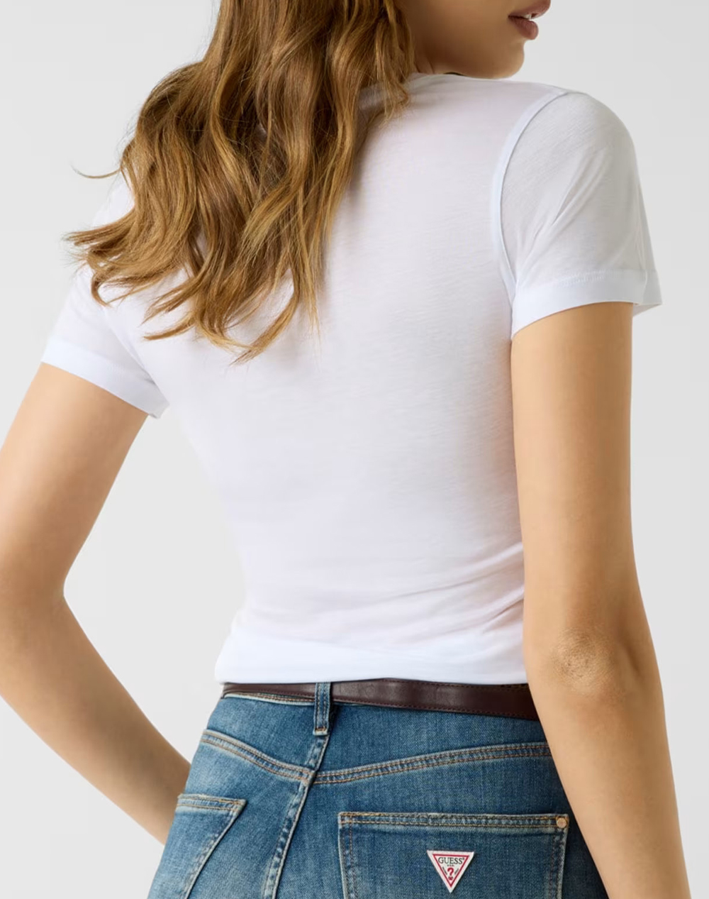 GUESS VN SS LIGHT BASIC TEE ΠΛΕΚΤΟ ΓΥΝΑΙΚΕΙΟ W5GP31KCSX2-G011 White