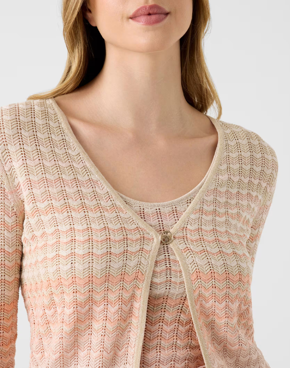 GUESS GUESS LS ROSALYN COVER SHOULDER SWTR ΜΠΛΟΥΖΑ ΓΥΝΑΙΚΕΙΟ W6GR07Z0588-SM30 Biege - 3