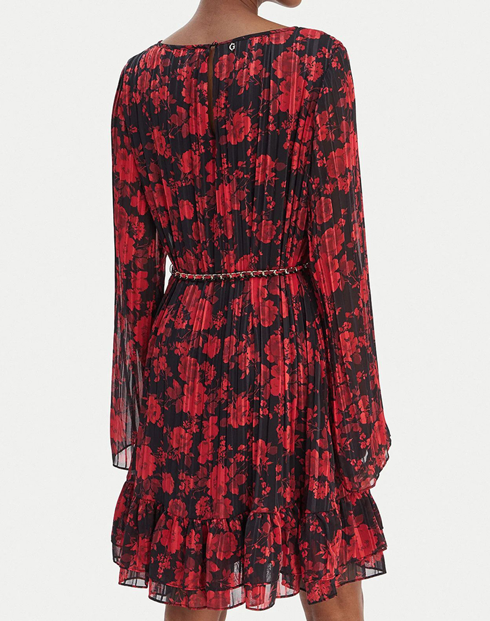 GUESS LS ILENIA PLEAT DRESS ΦΟΡΕΜΑ ΓΥΝΑΙΚΕΙΟ W6RK37WJ712-PM6M Red