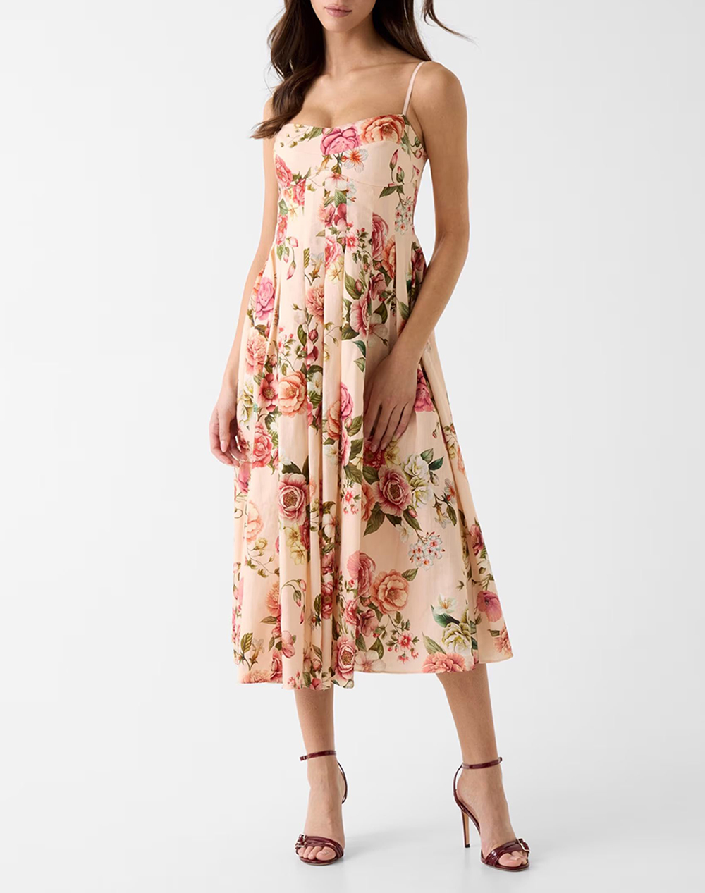 GUESS SL BRIA LINEN DRESS ΦΟΡΕΜΑ ΓΥΝΑΙΚΕΙΟ W6GKAFW2558-PMM9 Mixed