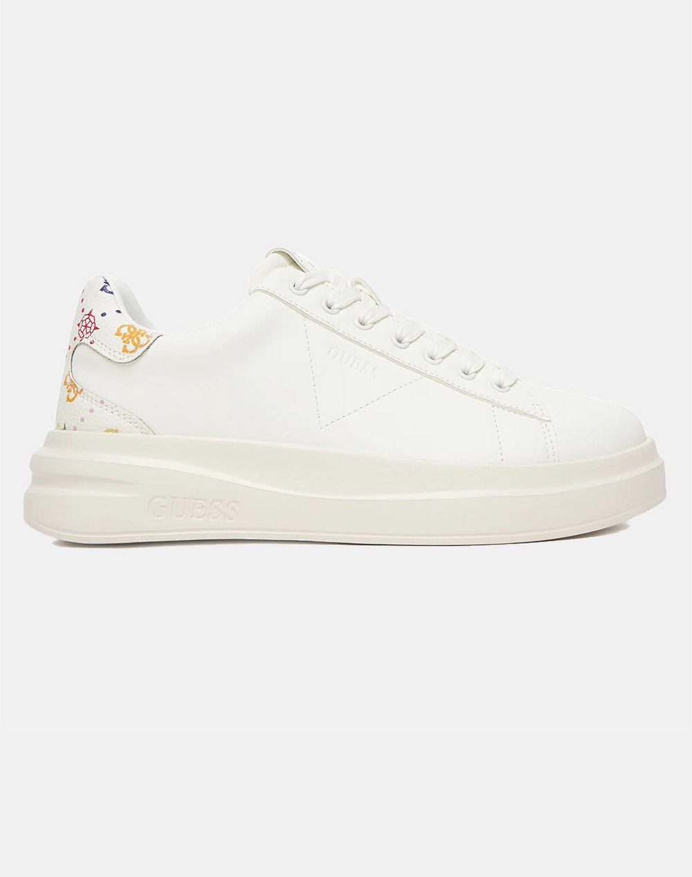 GUESS ELBINA11 ΠΑΠΟΥΤΣΙ ΓΥΝΑΙΚΕΙΟ FLPE11LEA12-WHITE White