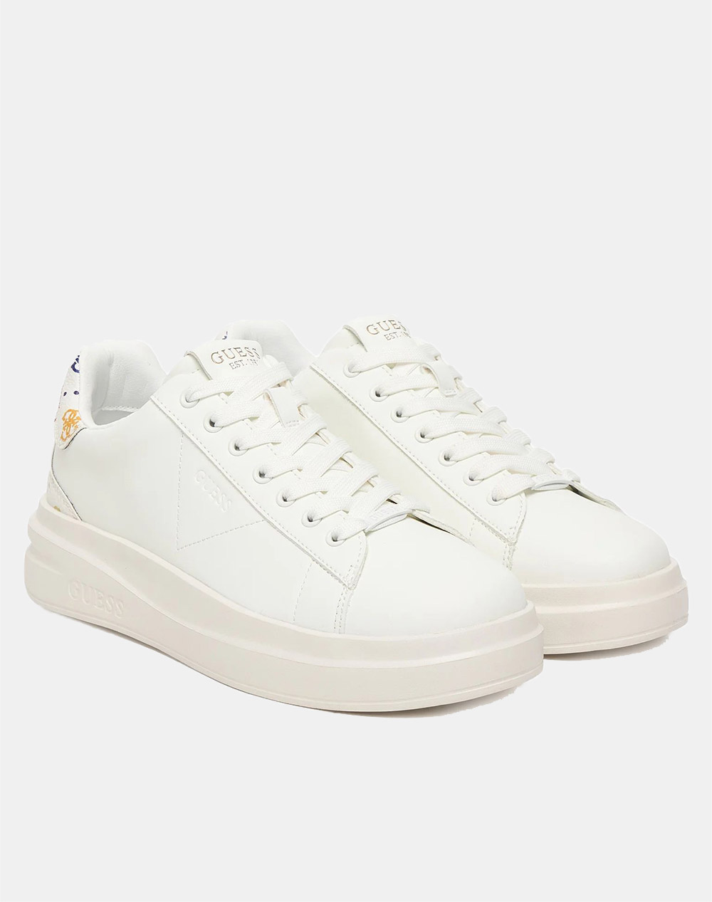 GUESS ELBINA11 ΠΑΠΟΥΤΣΙ ΓΥΝΑΙΚΕΙΟ FLPE11LEA12-WHITE White