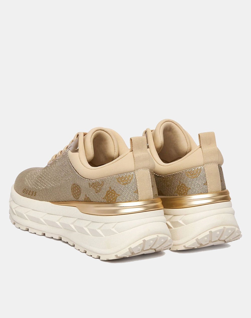 Guess Runit3 Παπουτσι Γυναικείο Flprn3Fab12-Plati Gold Γυναικεία παπούτσια Sneakers Politikos Shop Πολιτικός