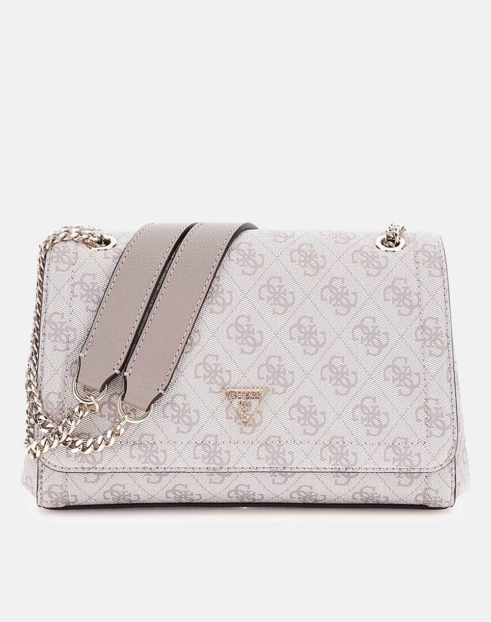 GUESS NOELLE II CNVRTBLE XBODY FLAP ΤΣΑΝΤΑ ΓΥΝΑΙΚΕΙΟ HWBG9672210-DKO OffWhite