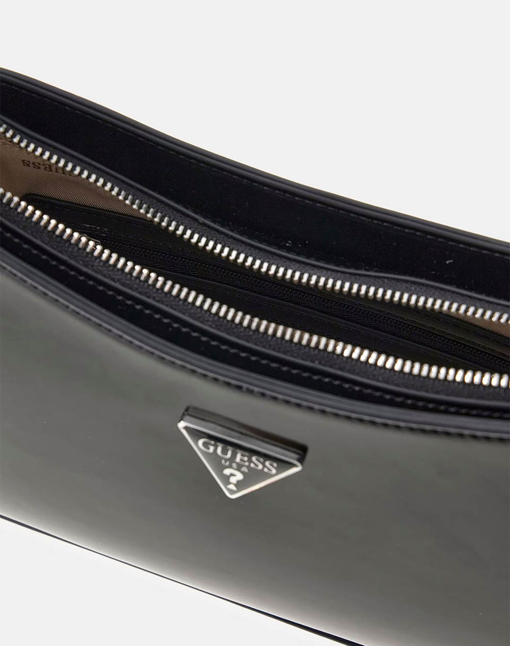 Guess Ακυρο Arnela Top Zip Shoulder Bag Τσάντα Γυναικείο Hwny9496170-Bla Black Γυναικεία αξεσουάρ τσάντες Politikos Shop Πολιτικός