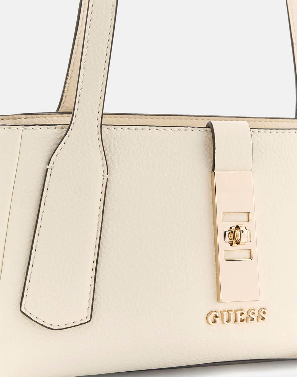 Guess Brooke Shoulder Satchel Τσάντα Γυναικείο Hwbg9897080-Off Offwhite Γυναικεία αξεσουάρ τσάντες Politikos Shop Πολιτικός