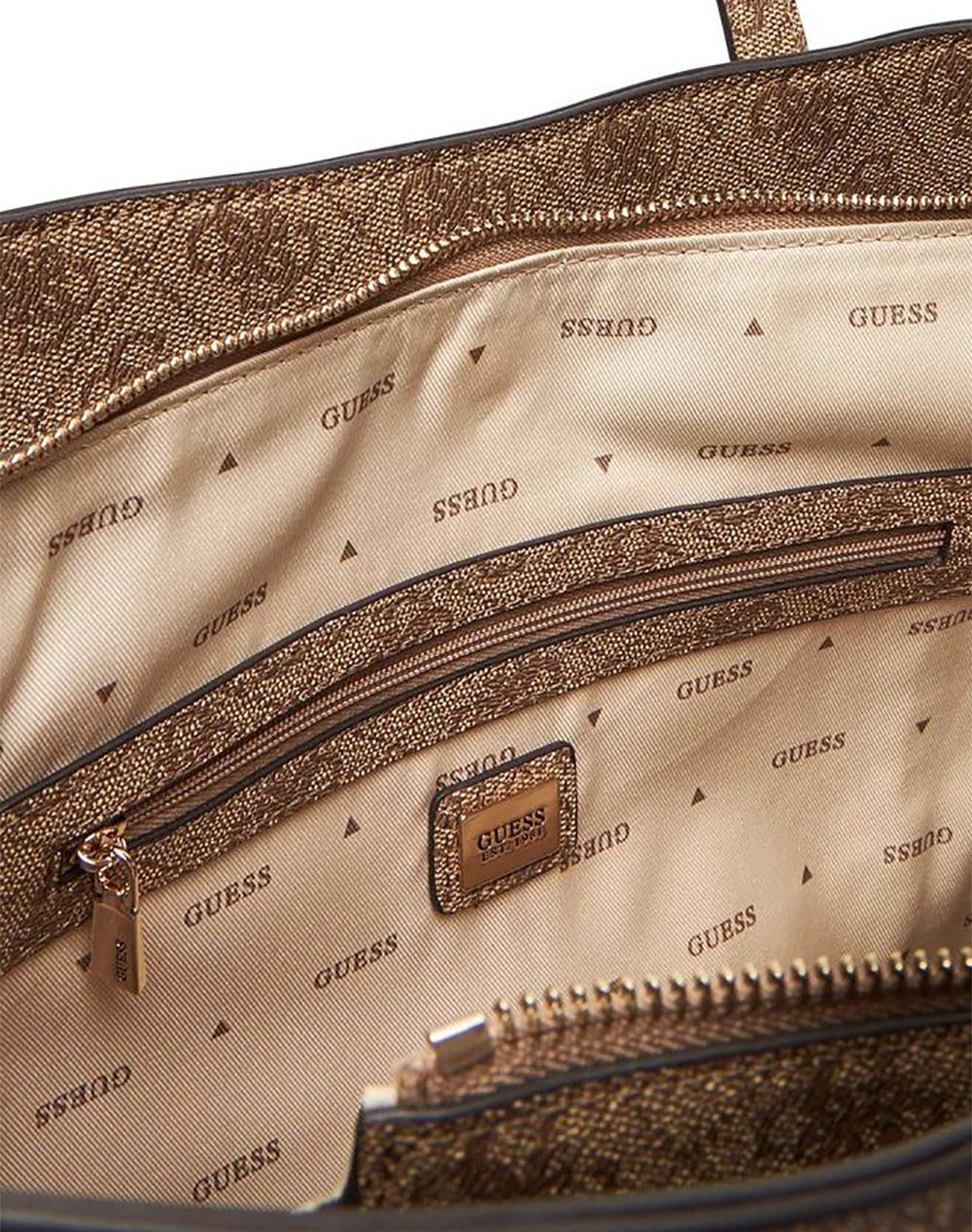 Guess Meridian Ii Girlfriend Tote Τσάντα Γυναικείο Hwsg6974230-Ltl Biege Γυναικεία αξεσουάρ τσάντες Politikos Shop Πολιτικός