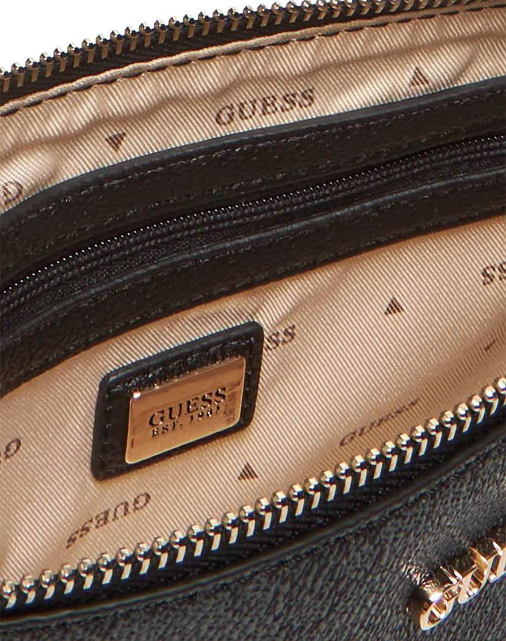 Guess Noelle Ii Dbl Pouch Crossbody Τσάντα Γυναικείο Hwbg9672710-Clo Gray Γυναικεία αξεσουάρ τσάντες Politikos Shop Πολιτικός