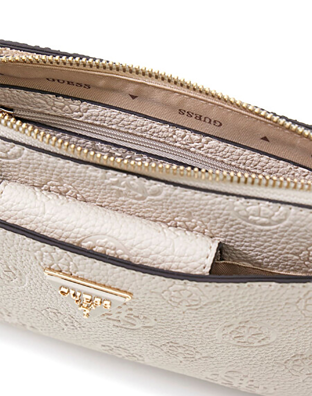 Guess Cresidia Ii Mini Xbody Top Zip Τσάντα Γυναικείο Hwpd9888720-Ofl Ecru Γυναικεία αξεσουάρ τσάντες Politikos Shop Πολιτικός