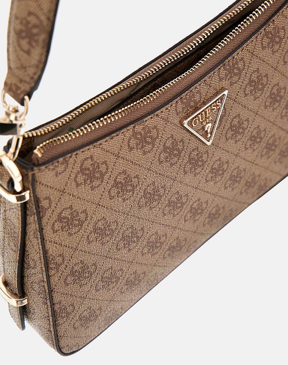 Guess Eco Erica Top Zip Shoulder Bag Τσάντα Γυναικείο Hwesg951018-Ltl Biege Γυναικεία αξεσουάρ τσάντες Politikos Shop Πολιτικός