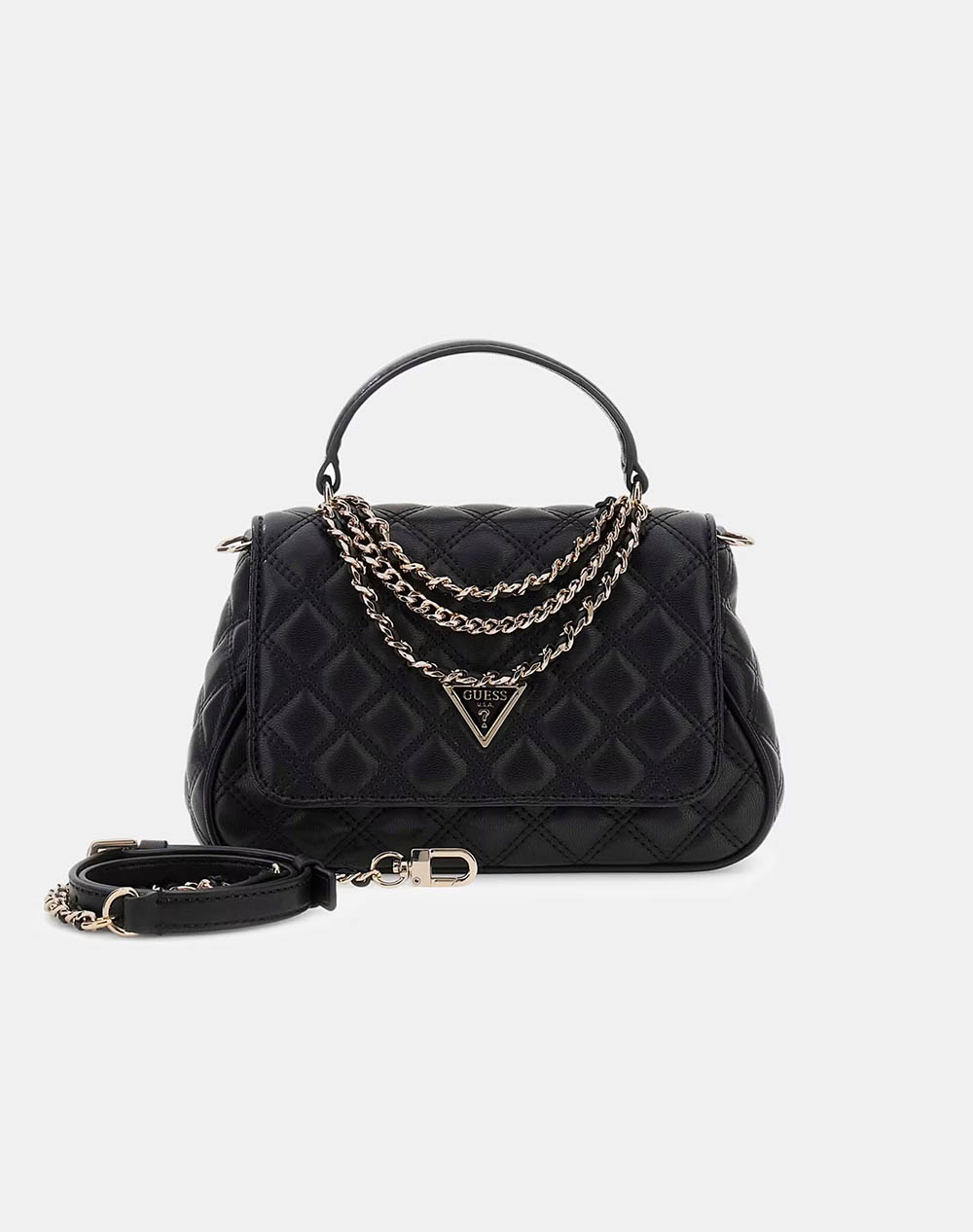 GUESS GIULLY II TOP HANDLE FLAP ΤΣΑΝΤΑ ΓΥΝΑΙΚΕΙΟ HWQG9673190-BLA Black