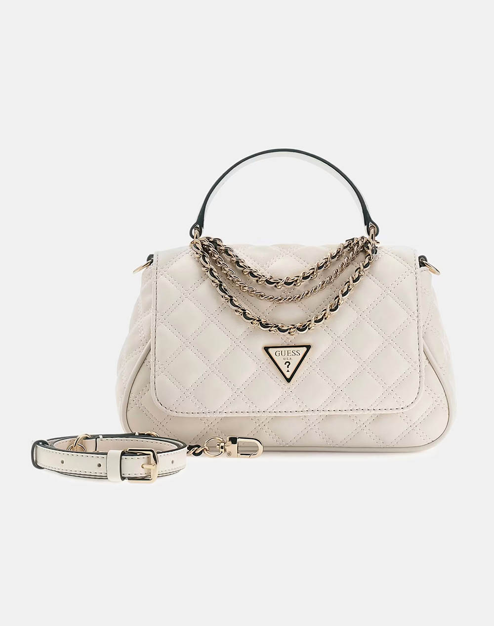 GUESS GIULLY II TOP HANDLE FLAP ΤΣΑΝΤΑ ΓΥΝΑΙΚΕΙΟ HWQG9673190-OFF OffWhite