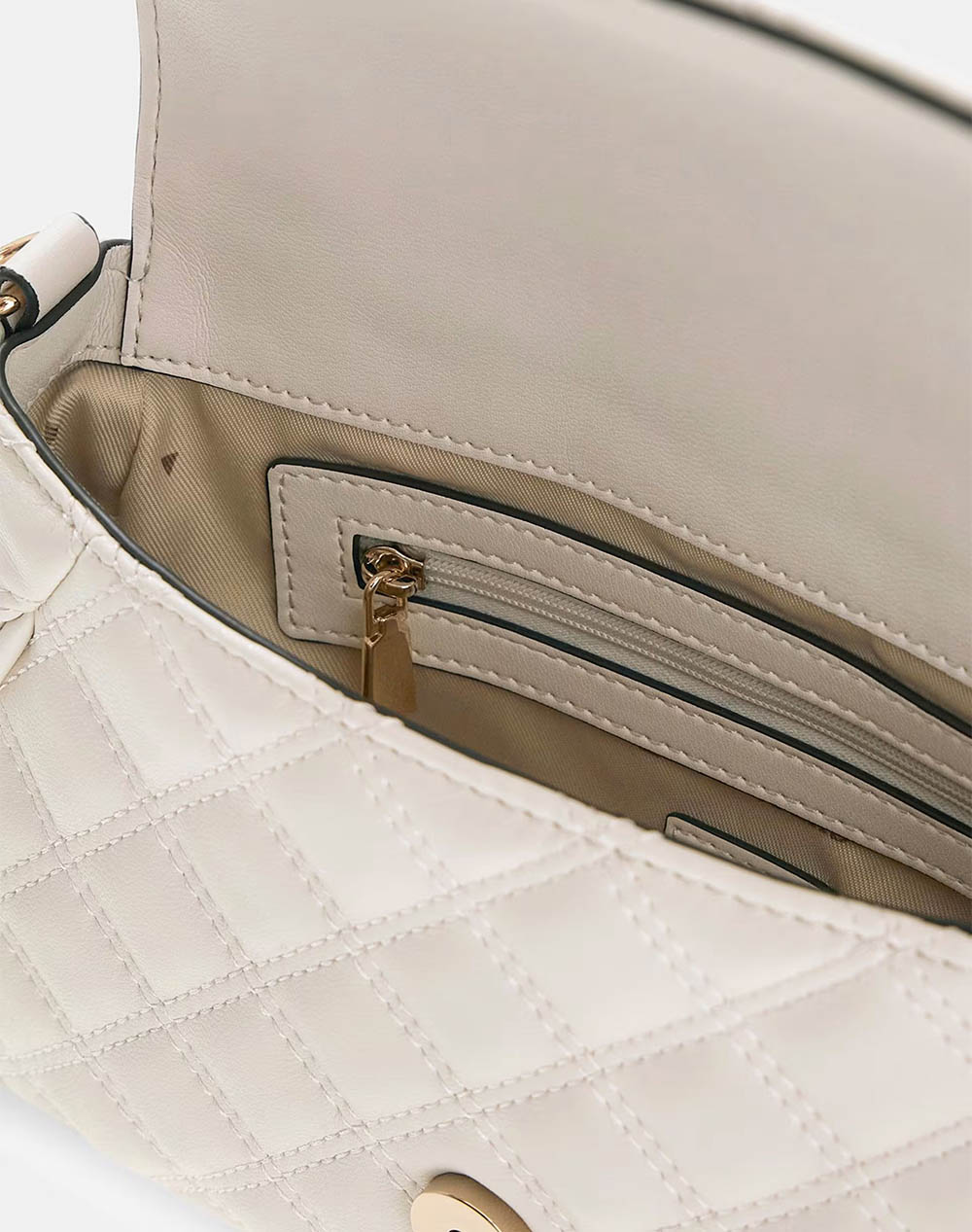 Guess Giully Ii Top Handle Flap Τσάντα Γυναικείο Hwqg9673190-Off Offwhite Γυναικεία αξεσουάρ τσάντες Politikos Shop Πολιτικός