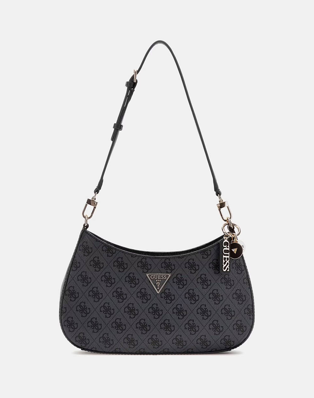 GUESS NOELLE II TOP ZIP SHOULDER BAG ΤΣΑΝΤΑ ΓΥΝΑΙΚΕΙΟ HWBG9672180-CLO Gray